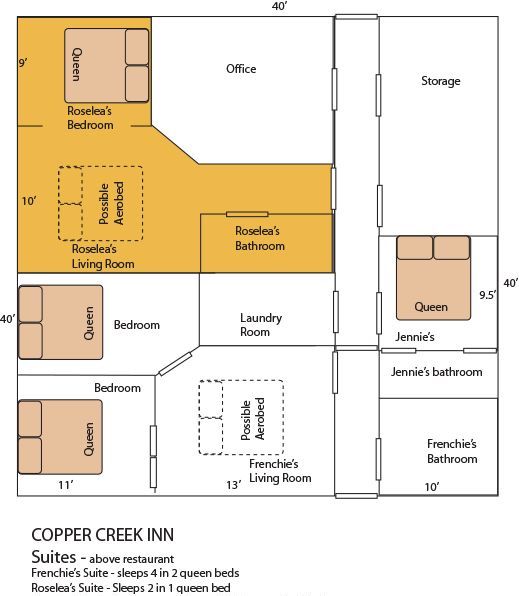 Roselea's Suite floorplan